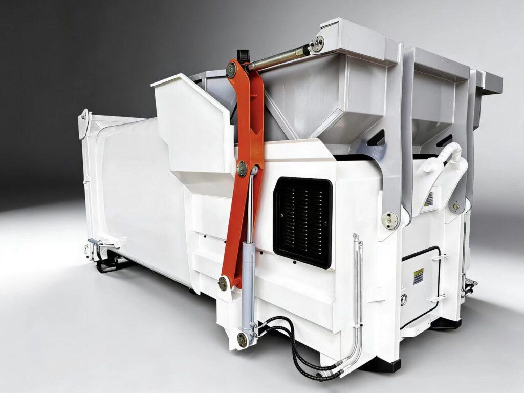 mobile-garbage-compactor-station-18cbm 18CBM Mobile Garbage Compactor Station, Heavy-Duty Hydraulic Waste Compaction Unit for Municipal Use